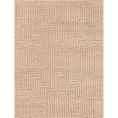 New Beige Colour Moroccon Design Wool Rug